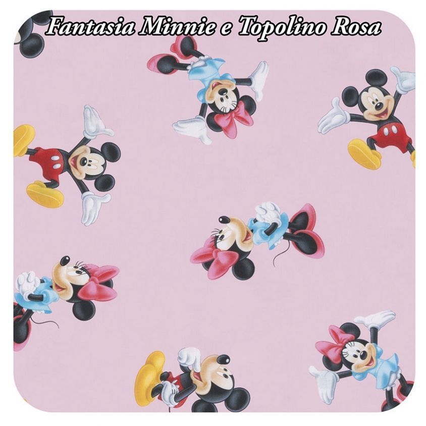 Fantasia "Topolino e Minnie" Rosa